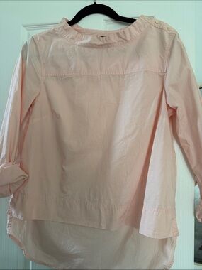 J. Crew Light Blush Button-Shoulder Tunic